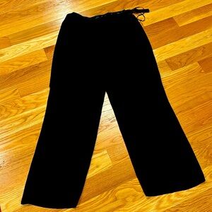 Black flair dress pants